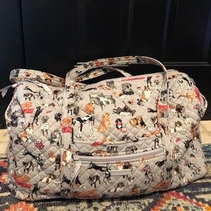 Vera Bradley large travel duffel best in show